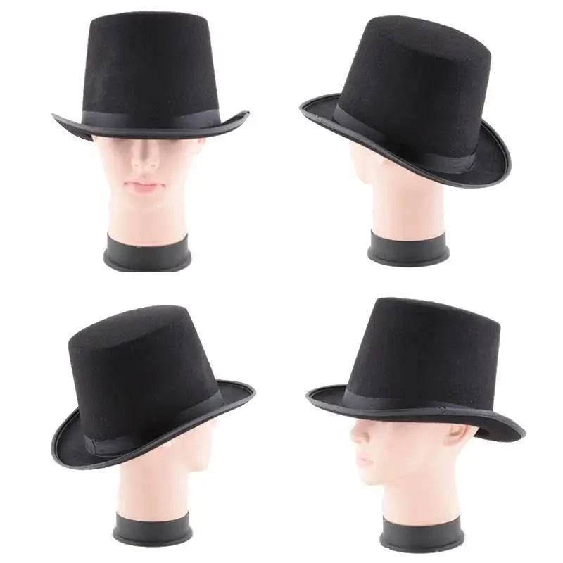 Gentleman Mad Hatter Hat Halloween Party Costume Felt Magician Cap Qme