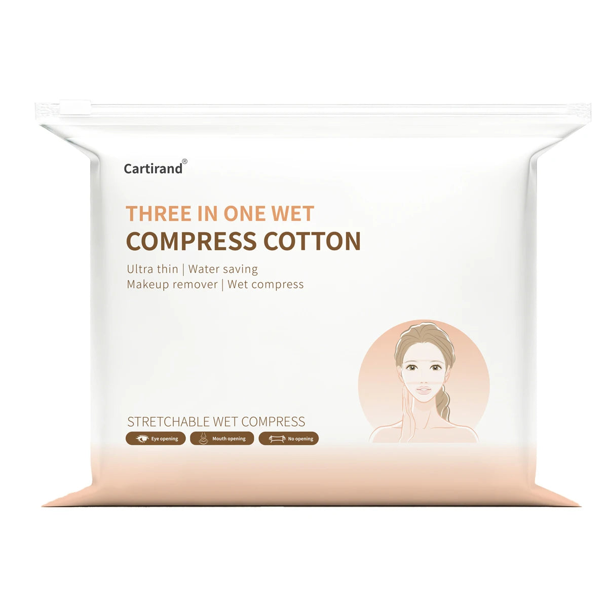 Stretchable Moisturizing Cotton Pads Hydrating Towels Compresses Qme 210PCS cotton pads