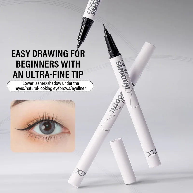 Micro-Sculpt Eyeliner Ultra Fine 0.01mm Tip for Lashes & Brows 24H Waterproof No-Smudge Smooth Black Brown White Eyeliner Makeup Qme