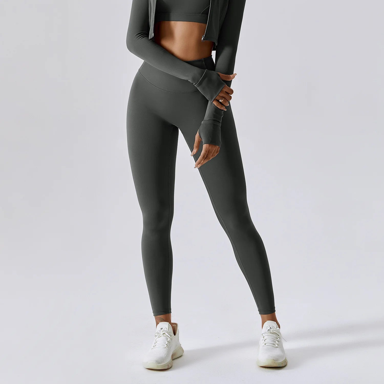 A Seamless Gym Leggings Women Yoga Pants Sexy High Waist Booty Lifting Leggings Pants Women Sports Clothing Fitness Wear Qme volcanic ash 10M