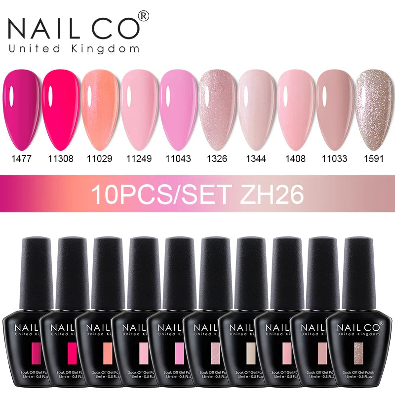 NAILCO Jelly Macarone Gel Polish Nail Art All Manicure Semi-permanent