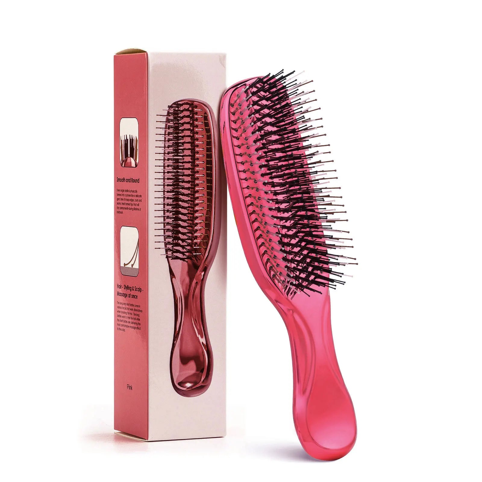 Japanese Premium Head Massager Scalp Brush Hair Shampoo Wet Plastic Qme Red China Mainland