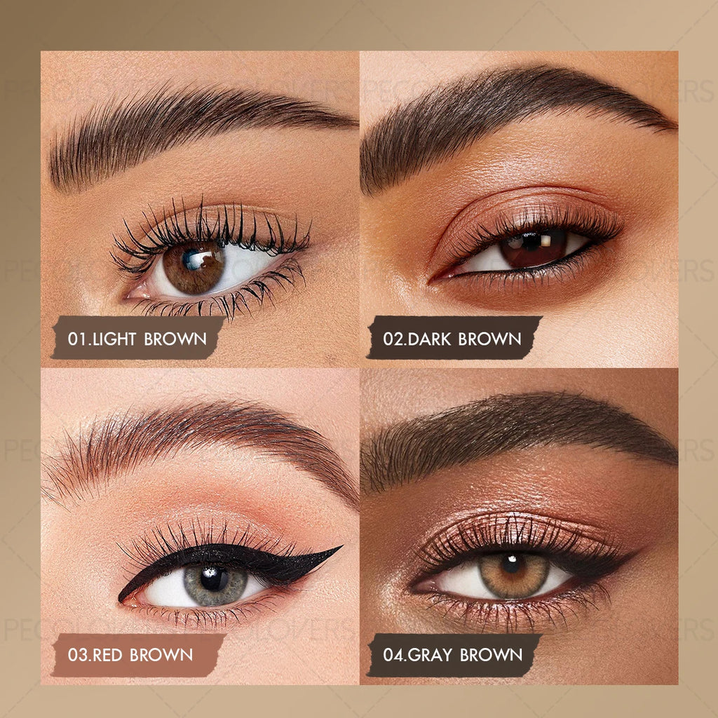 Travel Eyebrow Powder Angled Brush Waterproof Non-caking Blendable Qme