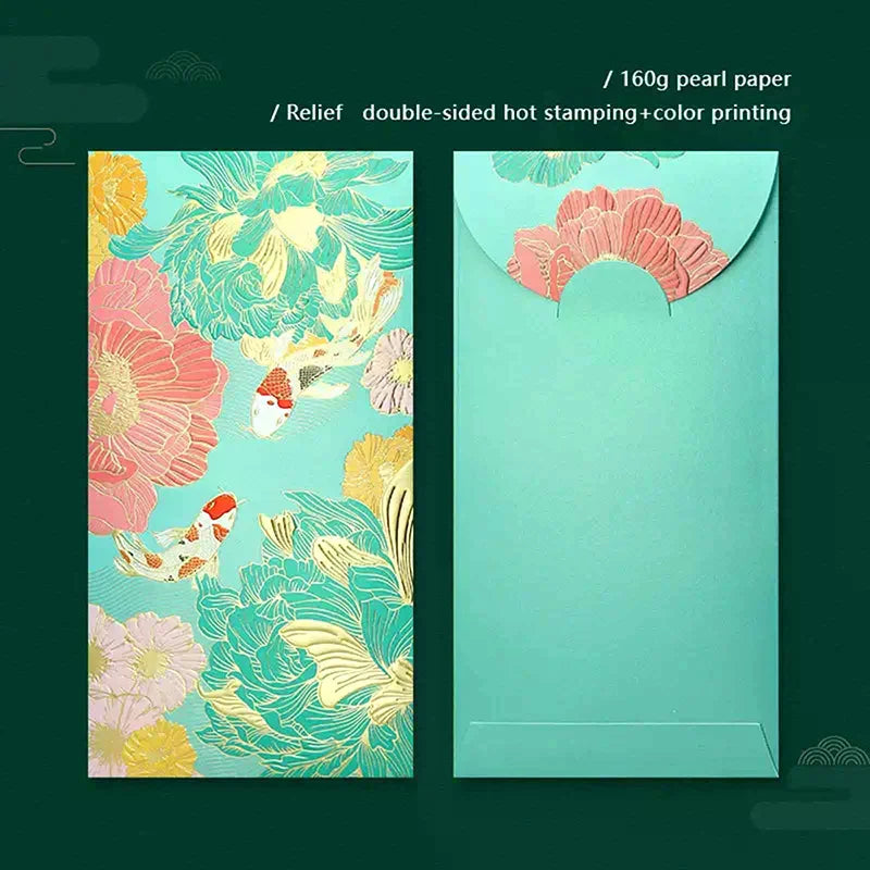 Red Envelope Universal Creative Koi High-end Wallet Spring Festival Qme