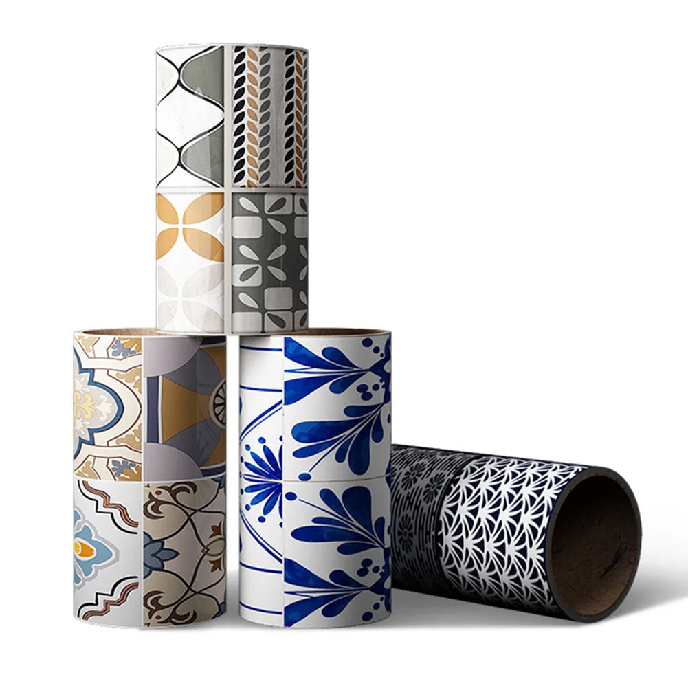 Self-Adhesive Waist Line Decorative Strip Waterproof Peel & Stick Wall Sticker Bathroom Floor Skirting Line Wall Papers Qme