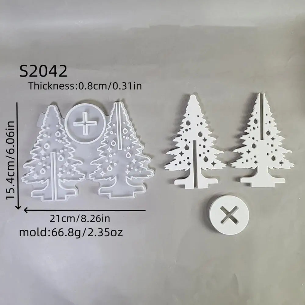Christmas Molds Holiday Tree Silicone Decor Craft Supplies Maker Qme 01 China Mainland
