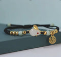 Cute Rabbit Charm Versatile Ceramic Woven Bracelet Hip Hop Kawaii Pendant Rope Chain Jewelry Gift Wholesale Chinese Bracelet Qme Style 3