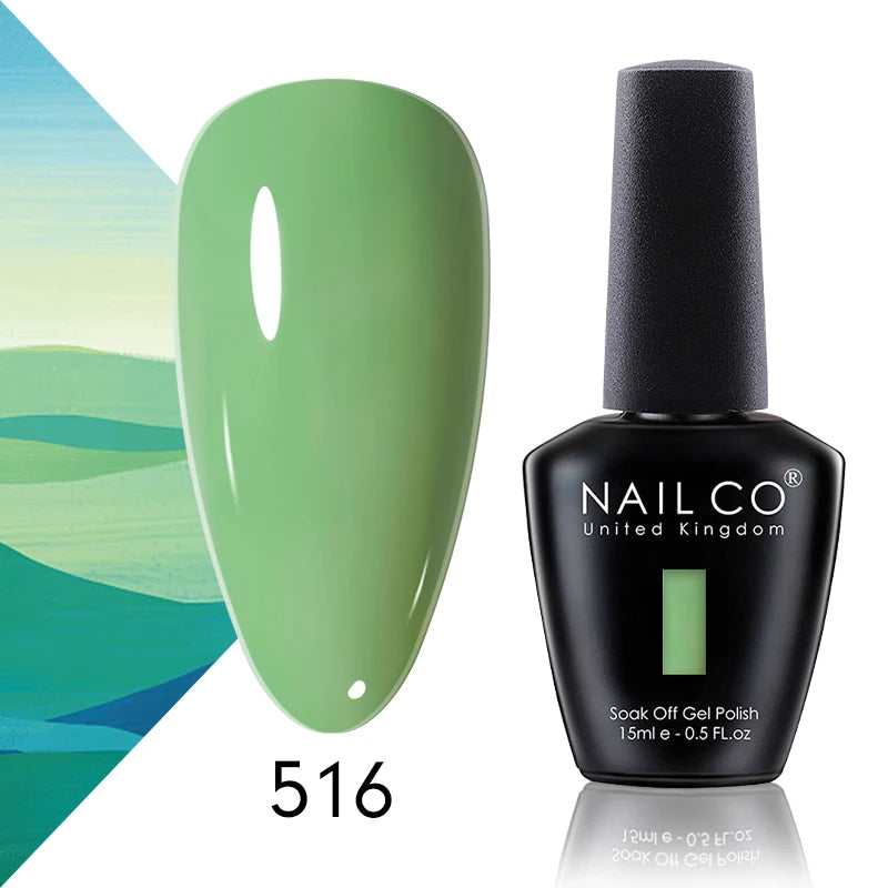 NAILCO 131 Colors Nail Gel Polish Off LED Semi Permanant Art Hybrid Qme