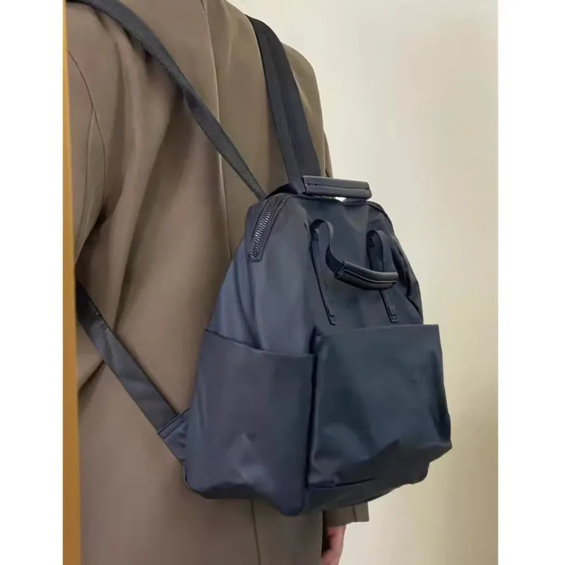 Waterproof Nylon Backpack Trendy Travel Fashionable Versatile Qme