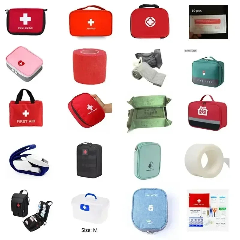 First Aid Kits for Outdoor Emergency, Camping Emergency, 82 Type Triangle Stretch Compression and Sterilization Qme