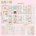 Retro Cartoon Die cut Stickers book 30/60 Sheets Aesthetic Decorative handmade Scrapbooking Kids Gift School Stationery Stickers Qme B