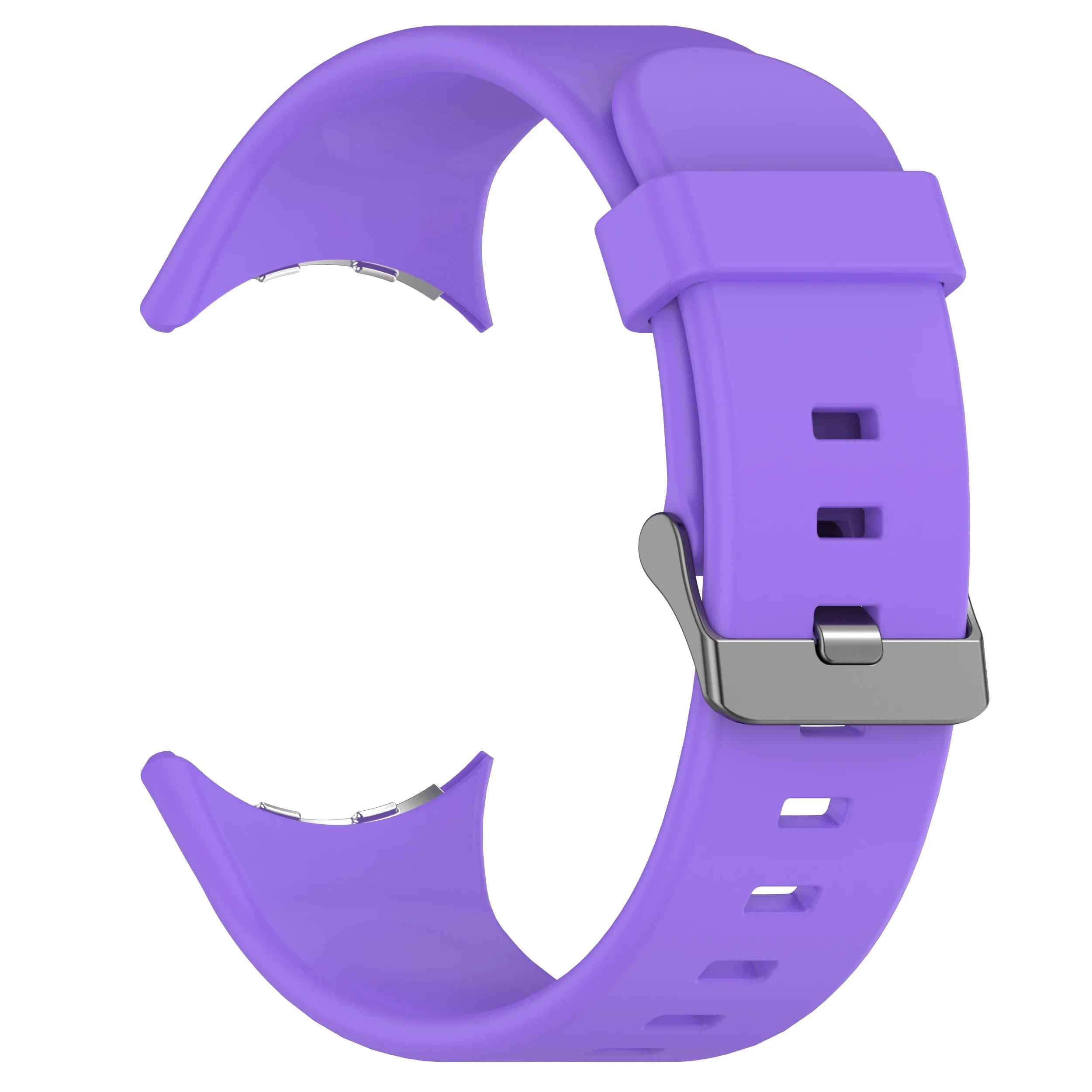 Silicone Strap for Google Pixel Watch 3 45mm Replacement Sport Bracelet Correa for Pixel Watch 3 Band Accessories Qme Purple Pixel Watch 3 45mm