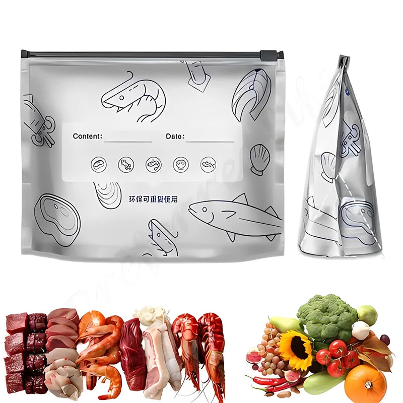 Foil Fresh-keeping Bag Sealed Packaging Refrigerator Freezer Qme