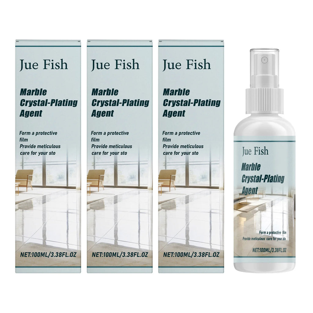 Marble Plating Agent Cleaning Polishing Enhancing Glossiness Form Protective Film Protection Multi Functional Marble Care Agent Qme 3 x 100ml Boxed