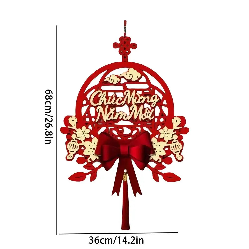 Vietnamese Year Ornaments 2026 Wall Couplets Decorations Festival Qme D