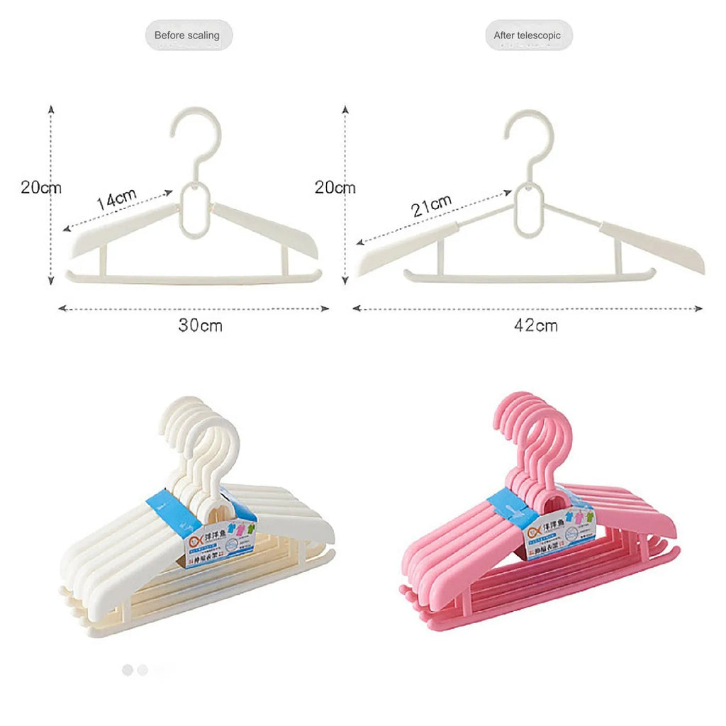 Multifunctional Plastic Clothes Rack Folding Clothes Rack for Mini Travel Portable Travel Magic Retractable Clothes Hangers Qme