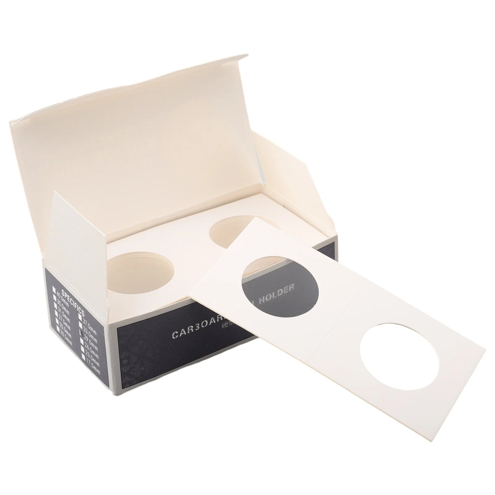 Coin Holders Square Cardboard Box Ensures Safe and Convenient Storage for Your Coin Collection 12 Specifications Qme 29mm