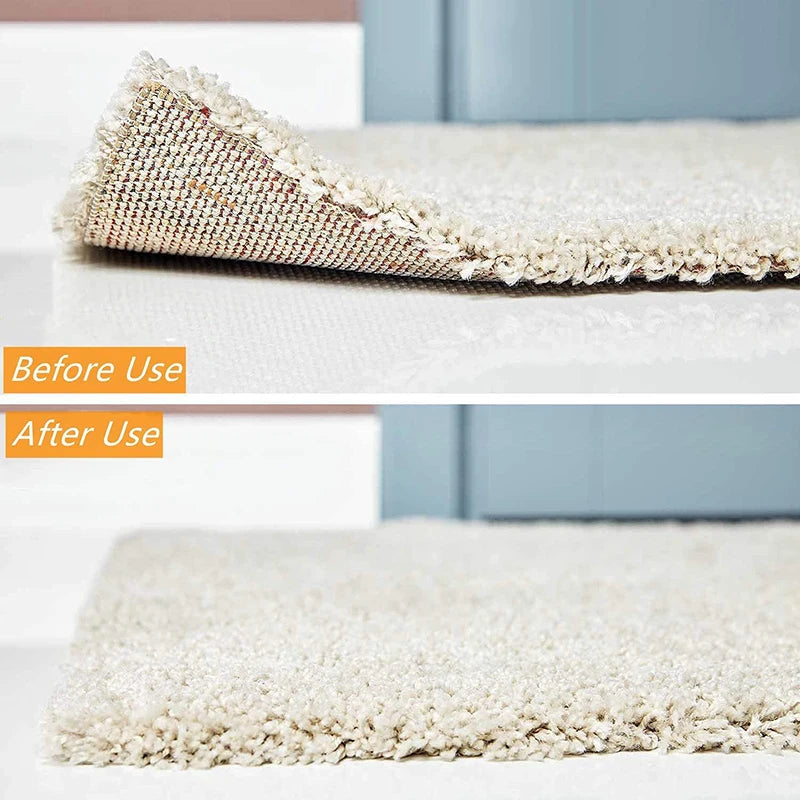 Carpet Non-slip Sticker Reusable Washable Anti-slip Mat Anti Curling Rug Pads Floor Carpet Corner Clip Fixed Grippers Tape Qme