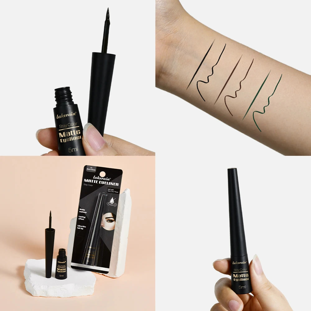 Matte Liquid Eyeliner Waterproof Sweat-proof Non-smudge Smooth Qme