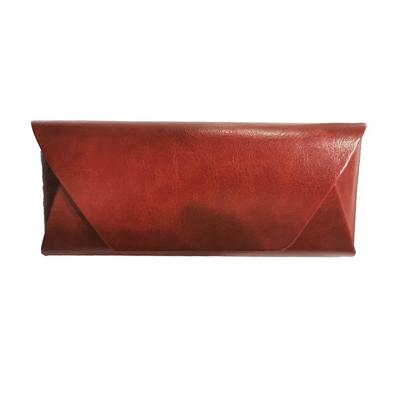 Luxury Myopia Leather Glasses Case Sunglasses Women Eyeglasses Sun Qme Brown
