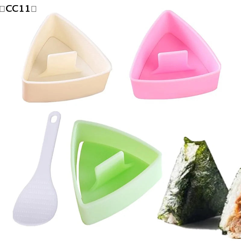 CC11Triangular Onigiri Mold Kitchen Food Utensils Sushi Press Qme