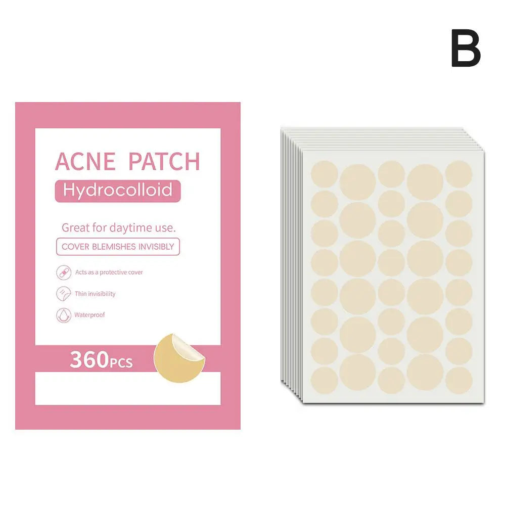 360/600PCS Colorful Star Pimple Patch Acne Concealer Face Spot Beauty Makeup Tool Invisible Acne Removal Skin Care Stickers Qme B 360PCS CN