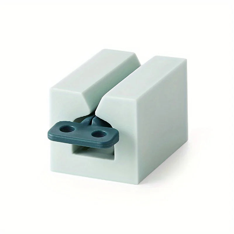 Toothpaste squeeze tube with a scrubbing handle Roll-type storage box, suitable for the bathroom, can save toothpaste and lotion Qme LightBlue 7 4 3.8cm