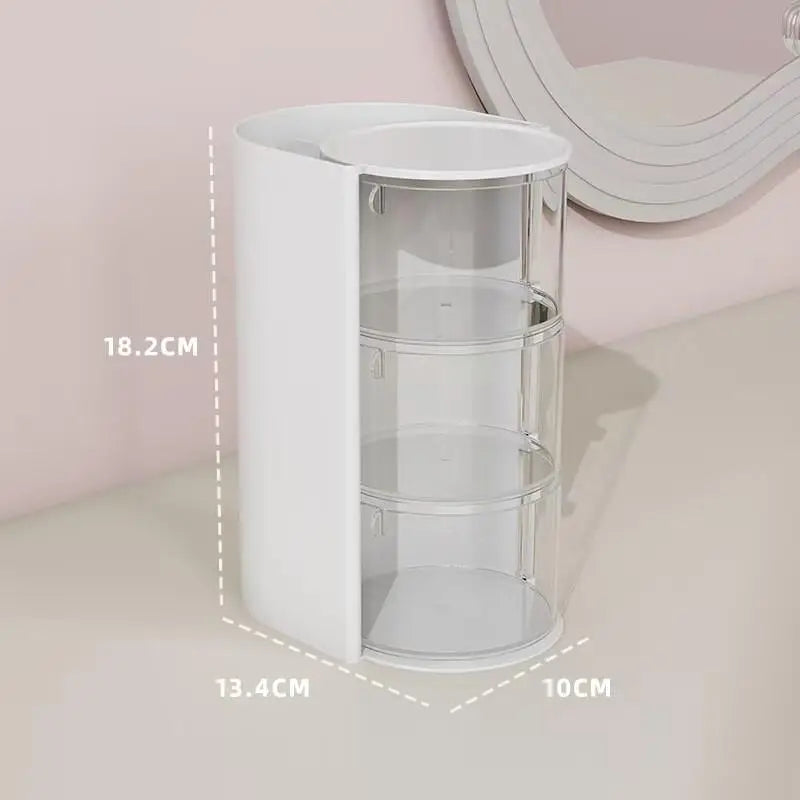 Acrylic Hair Accessories Organizer Clear Storage Box for Hair Ties, Headbands Makeup Brushes, Desktop Jewelry & Cosmetic Holder Qme A4