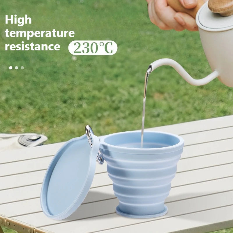 Outdoor Portable Silicone Foldable Cup Food Grade Heat-resistant Qme