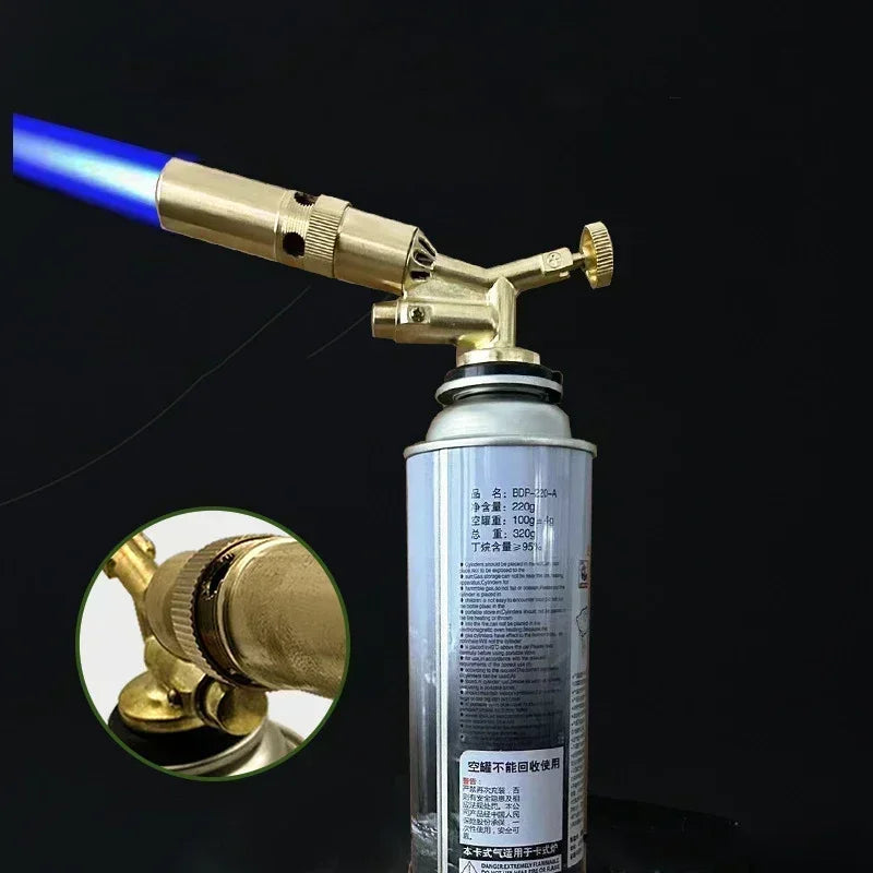 Flame Gun Welding Torch Gas Burner Blower Pure Copper Gas Torch Brazing Cooking Barbecue Auto Ignition Gun Kitchen Baking Tool Qme