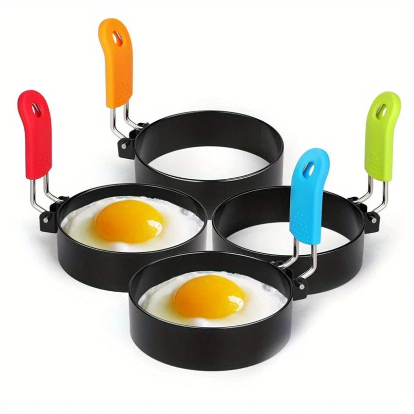 1pc Non-Stick Omelet Ring - Perfect for Camping Indoor Breakfast Sandwiches Burger & More! Qme