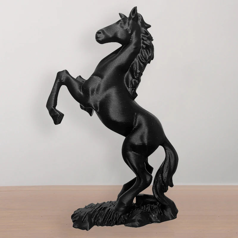 3D Printed Horse Statue Pegasus Sculpture Modern Animal Art Decor Qme