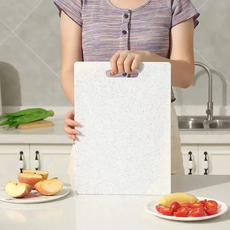 Marble Texture PP Cutting Board Antibacterial and Mildew Cutting Board Kitchen Vegetable Cutting Board Dishwasher Safe Qme