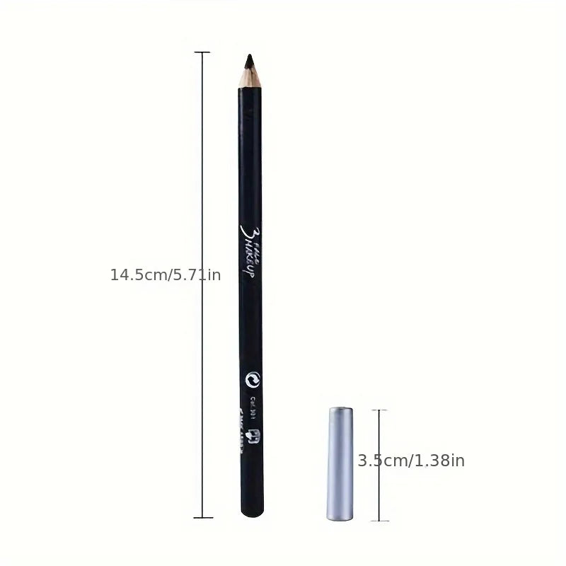 Long-lasting Black Eyeliner Brow Pencil Waterproof Easy Application Qme