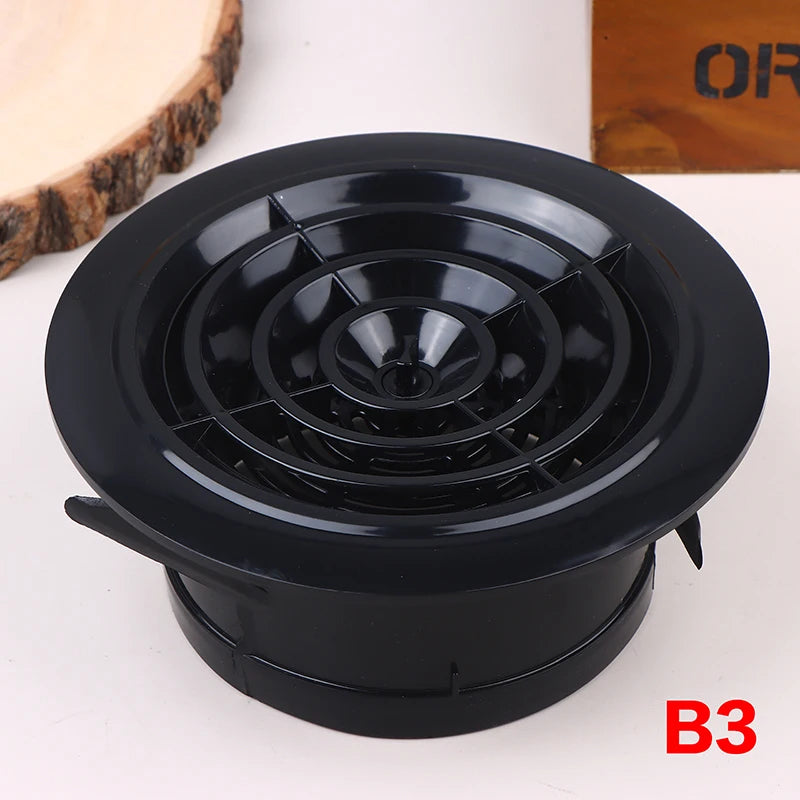 75/100/125mm Round Ducting Ventilation Cover Air Vent Extract Valve Grille Air Circulation Vents Cover Qme B3