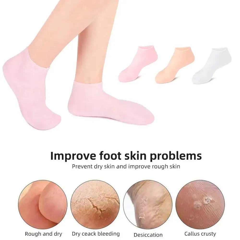 Moisturizing Socks Exfoliating Gel Heel Preventing Dryness Cracked Qme