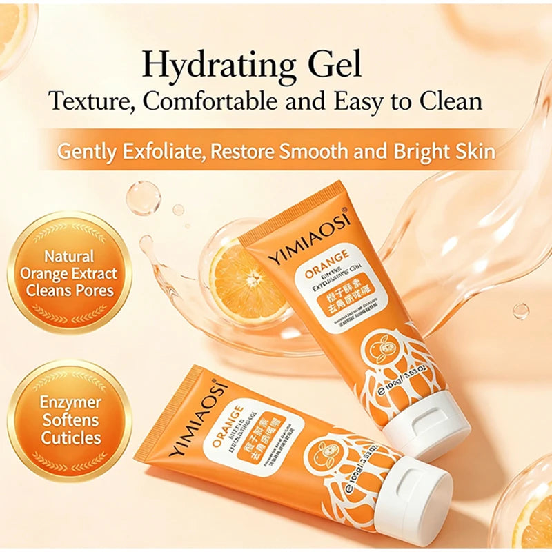 Orange Flavor Exfoliating Gel Mild Body Scrub Smooth Skin Texture Qme