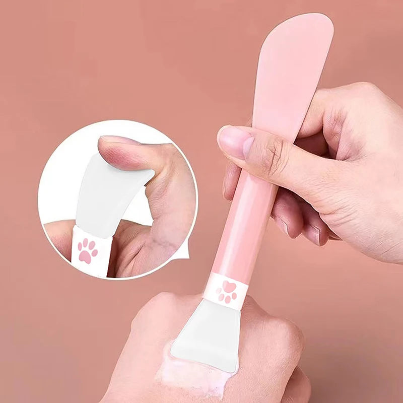 Mud Brush Facial Beauty Tools Face Cleansing Cute Paw Silicone Mask Qme