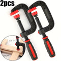 Two 7-inch spring clamps with strong clamping force, reinforced plastic nylon heavy-duty spring claw open clamps Qme 2Pcs