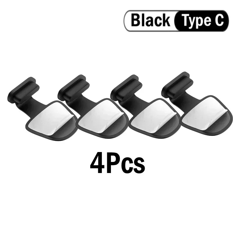 2/4/6PCS Charging Port Anti-Dust Dirt Plug for IPhone Samsung USB Type-C Port Protector Silicone Dustplugs Qme 4Pcs-Black-Type C