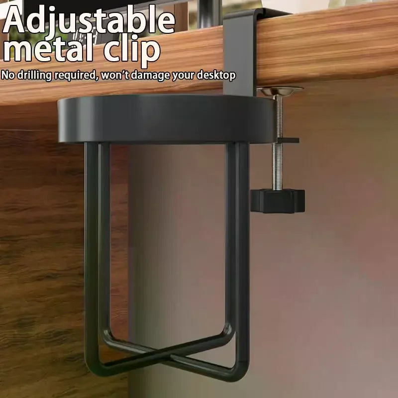 Fixed Water Cup Holder Office Desktop Storage Clip Qme