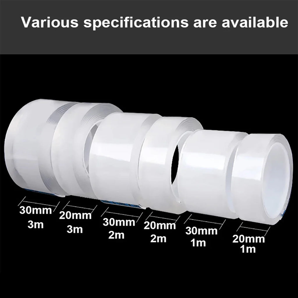 Nano Double sided adhesive tape Waterproof Transparent Decorative Tape Reusable Tape Tools For Home Qme
