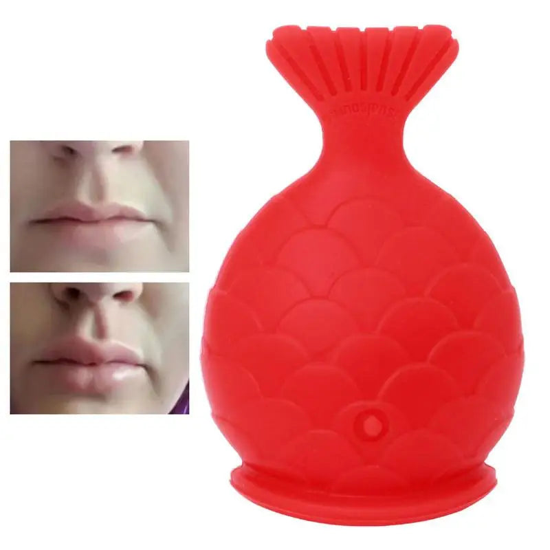 Women Sexy Silicone Full Lip Plumper Lips Soft Silicone Pout Tools Mouth Fish Natural Plump Shape Tool Lip Plumper Lips Care Qme