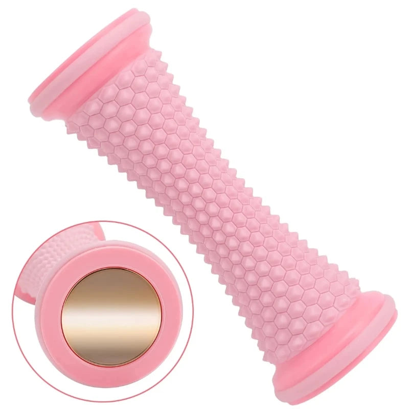 Foot Leg Roller Massager Yoga Plantar Fascia Home Fitness Fingerpressure Board Deep Muscle Relaxation Massage Ergonomic Qme Pink