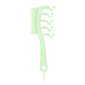 1 Hair Comb Z-shaped Wide Tooth Teasing Combs Fine Detangling Knotty Qme Green CN