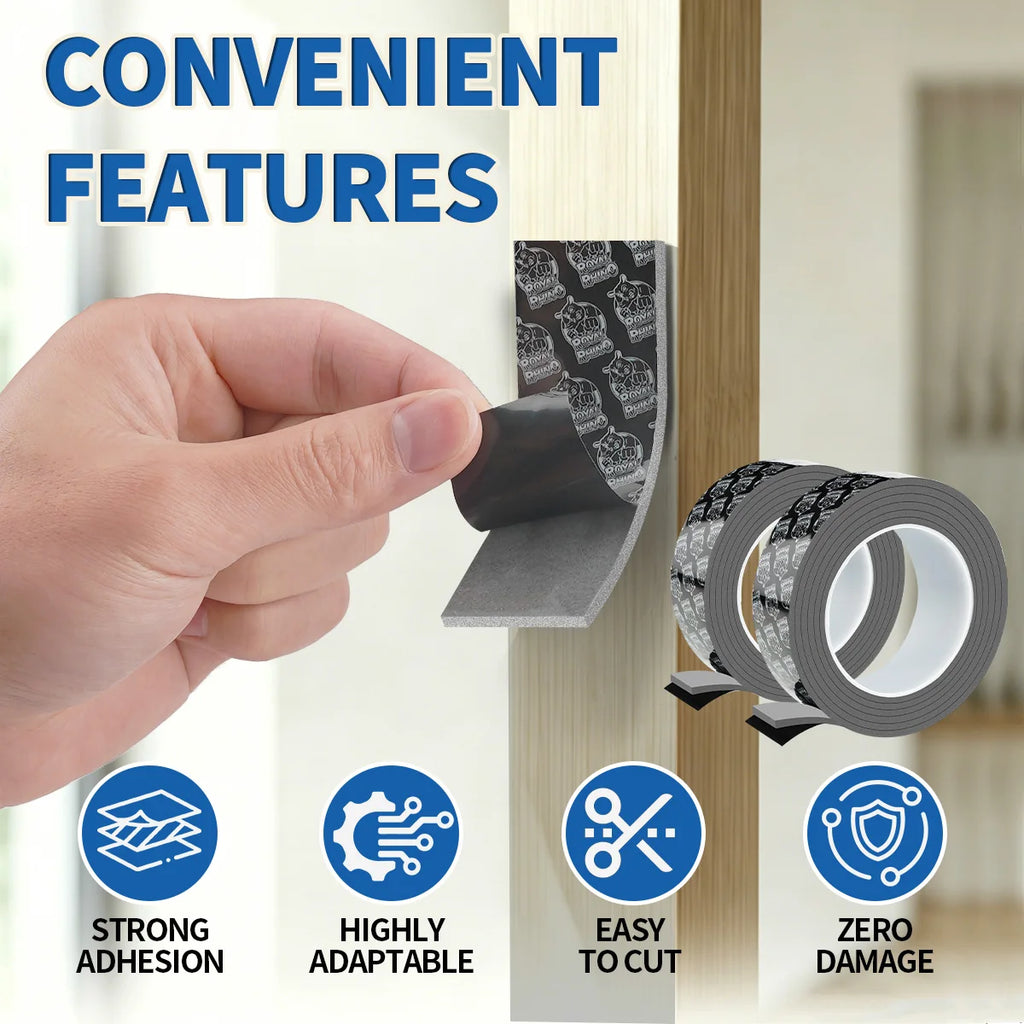 Strong Double Sided Adhesive Tape High Viscosity Thicken Fixed Vehicle-mounted Driving Recorder Black Tape No Trace Qme