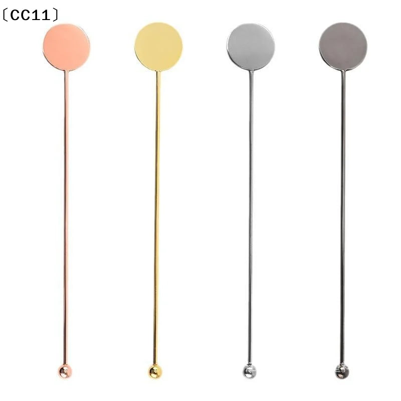 High-grade 304 Stainless Steel Stirring Sticks Elegant Swizzle Rods Qme