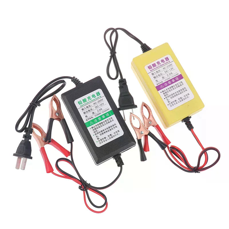 12V 4AH-20AH Car Battery Charger 220V Power Puls Repair Charger Wet Dry Lead Acid Battery LED Display Moto Truck Battery Charger Qme