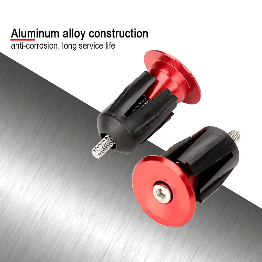 1 Pair Aluminum Alloy Bike Handlebar Handle Grip Bar End Plug Parts Bar End Plugs Handlebar Plugs Bike Bar End Plug Qme