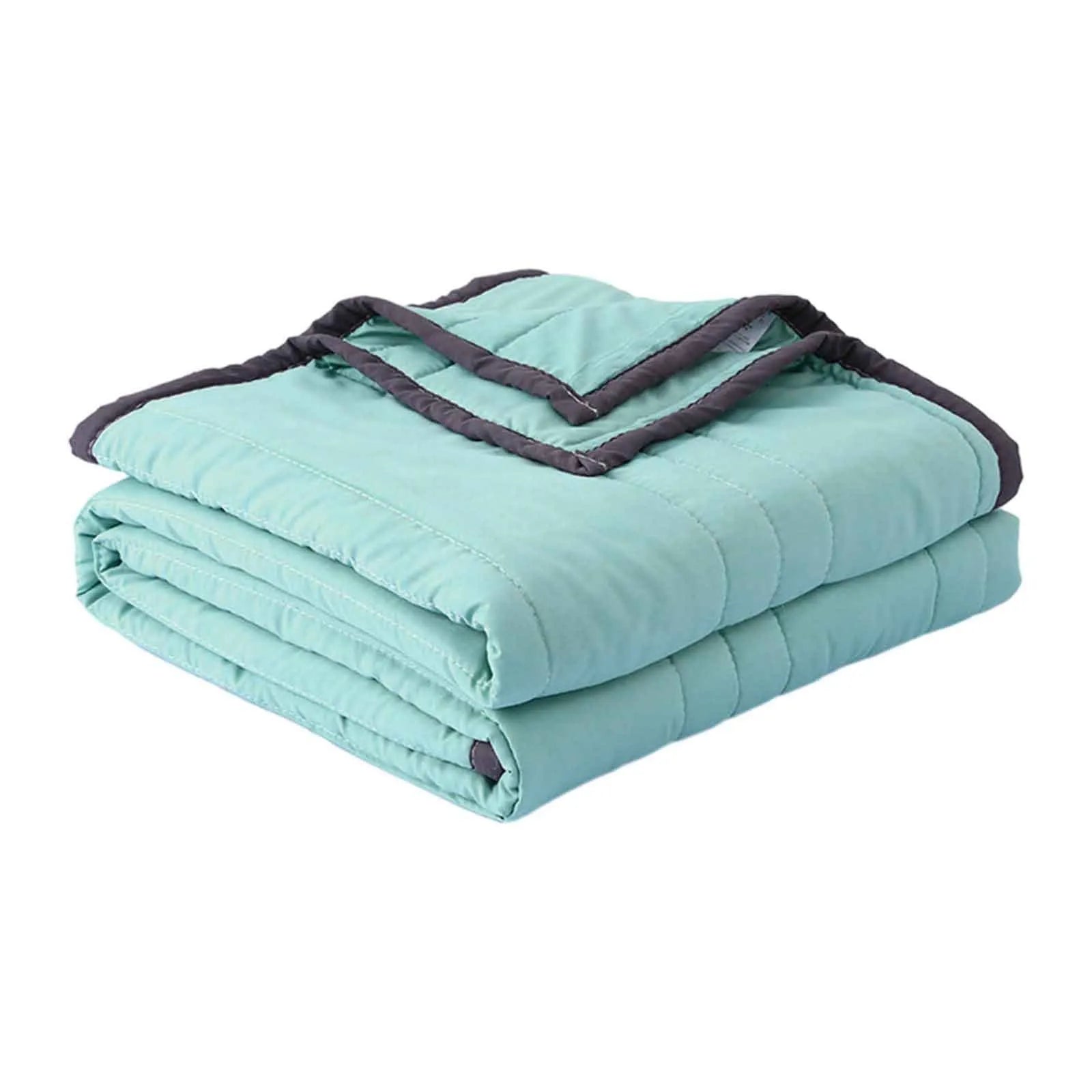 Summer Cooling Blanket for Bed Flannel + Ice Fiber Thin Blankets High Quality Cool But Not Ice Throw Blanket Napp Blankets Rest Qme Green One Size